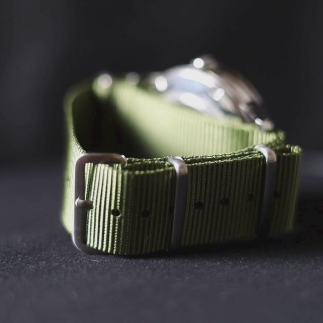 time+ Ballistic Nylon Military Watch Strap Olive