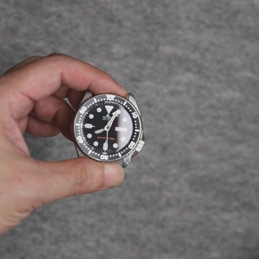 time+ FKM Rubber Raised Line Quick Release Watch Strap Navy