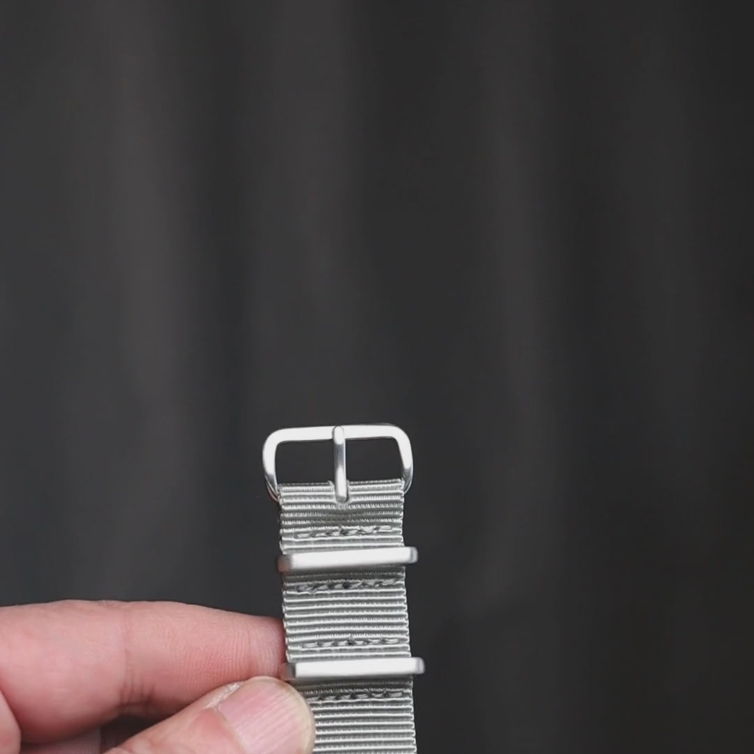 time+ Ballistic Nylon Military Watch Strap Light Grey