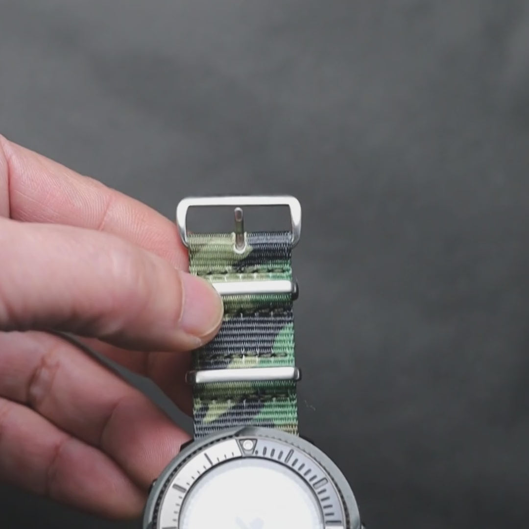 time +  カモフラージュ ナイロン ミリタリーストラップ 腕時計ベルト