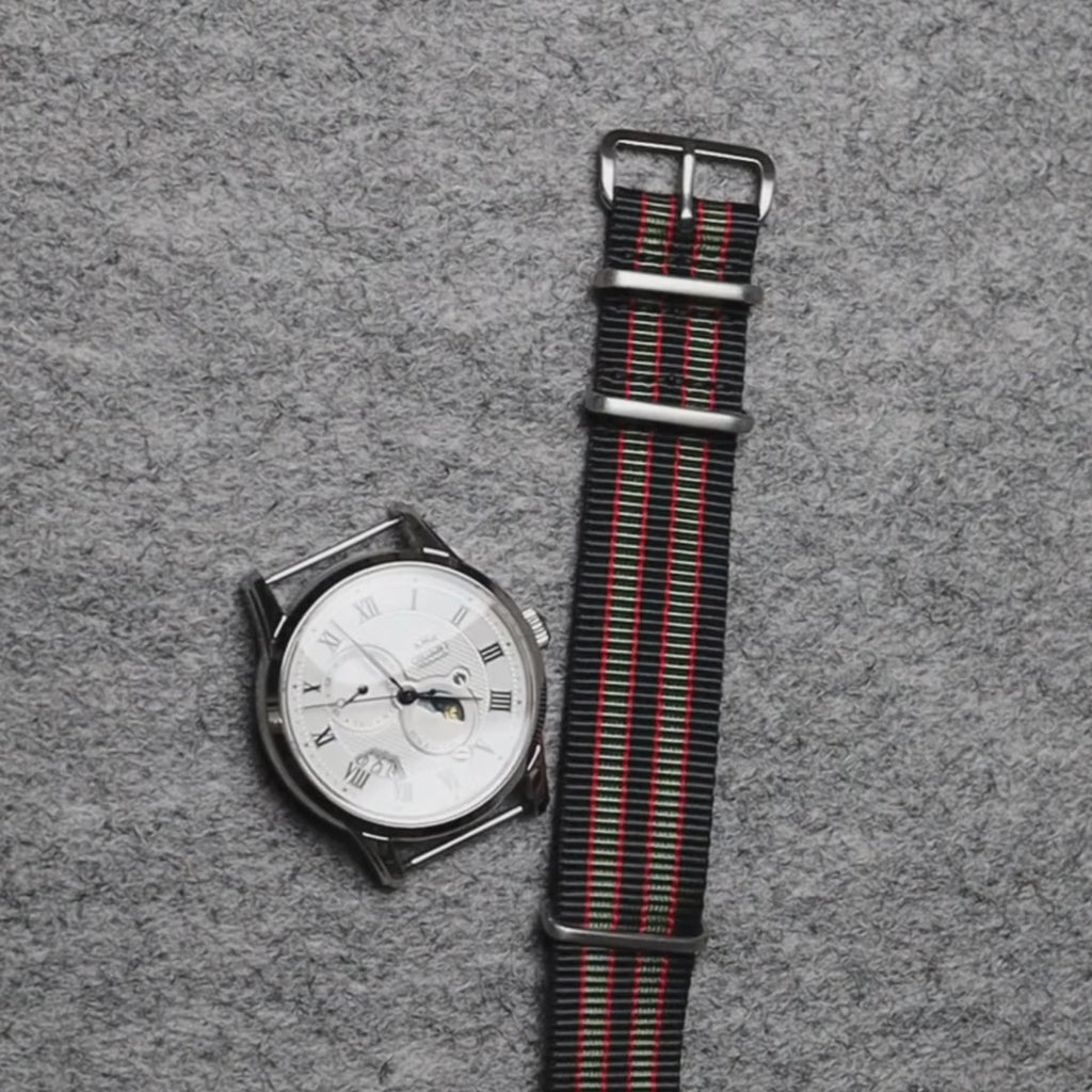 time+ Ballistic Nylon Military Watch Strap Vintage Bond
