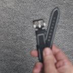 Install time+ Sailcloth Quick Release Watch Strap Black & White