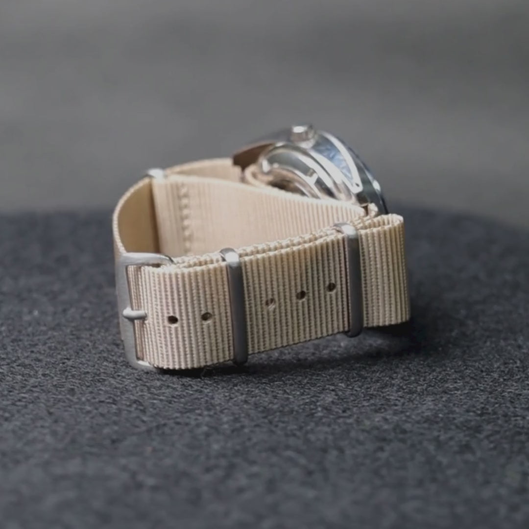 time+ Ballistic Nylon Military Watch Strap Beige