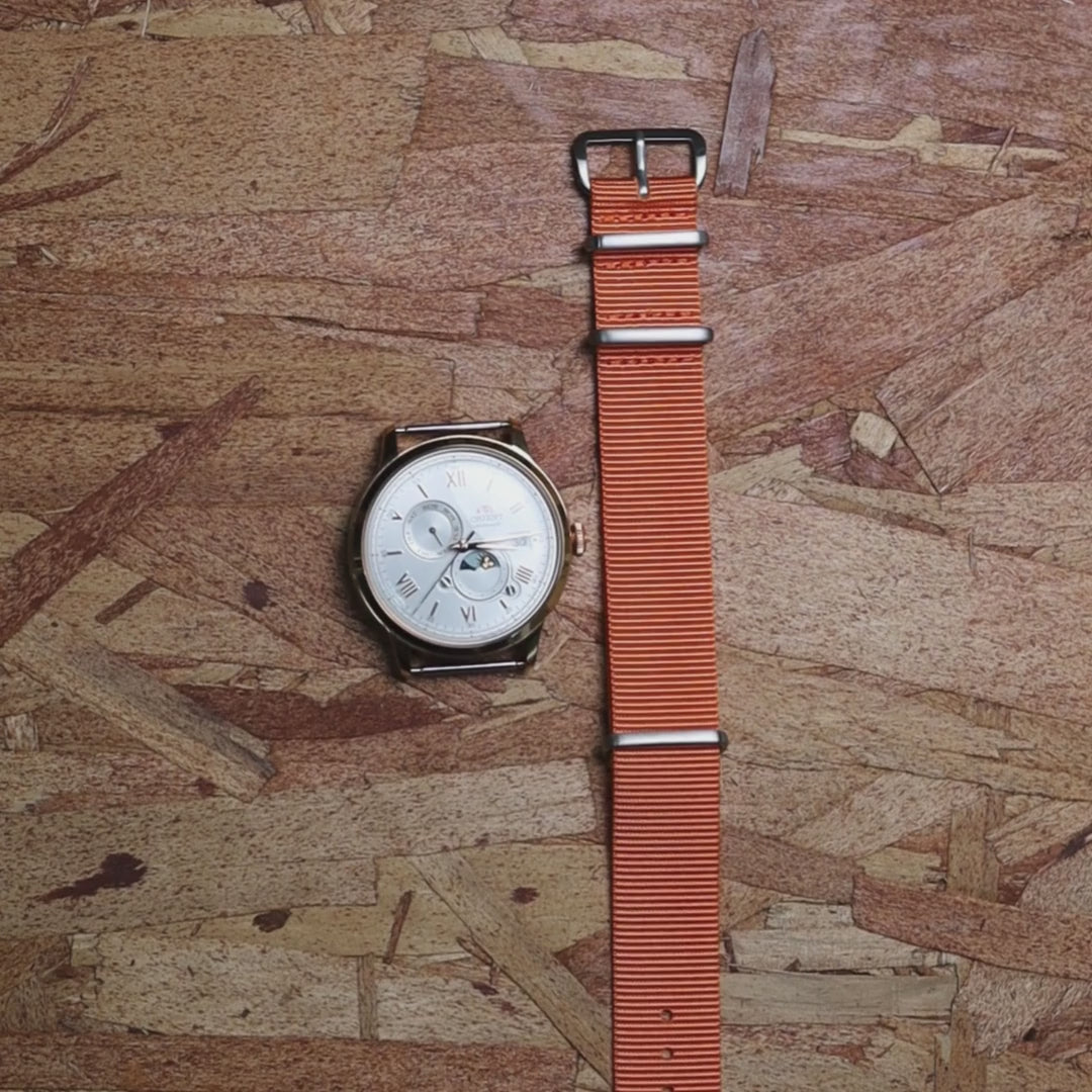 time+ Ballistic Nylon Military Watch Strap Orange