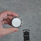 Install time+ Ribbed Nylon Military Watch Strap Black - Matte Black