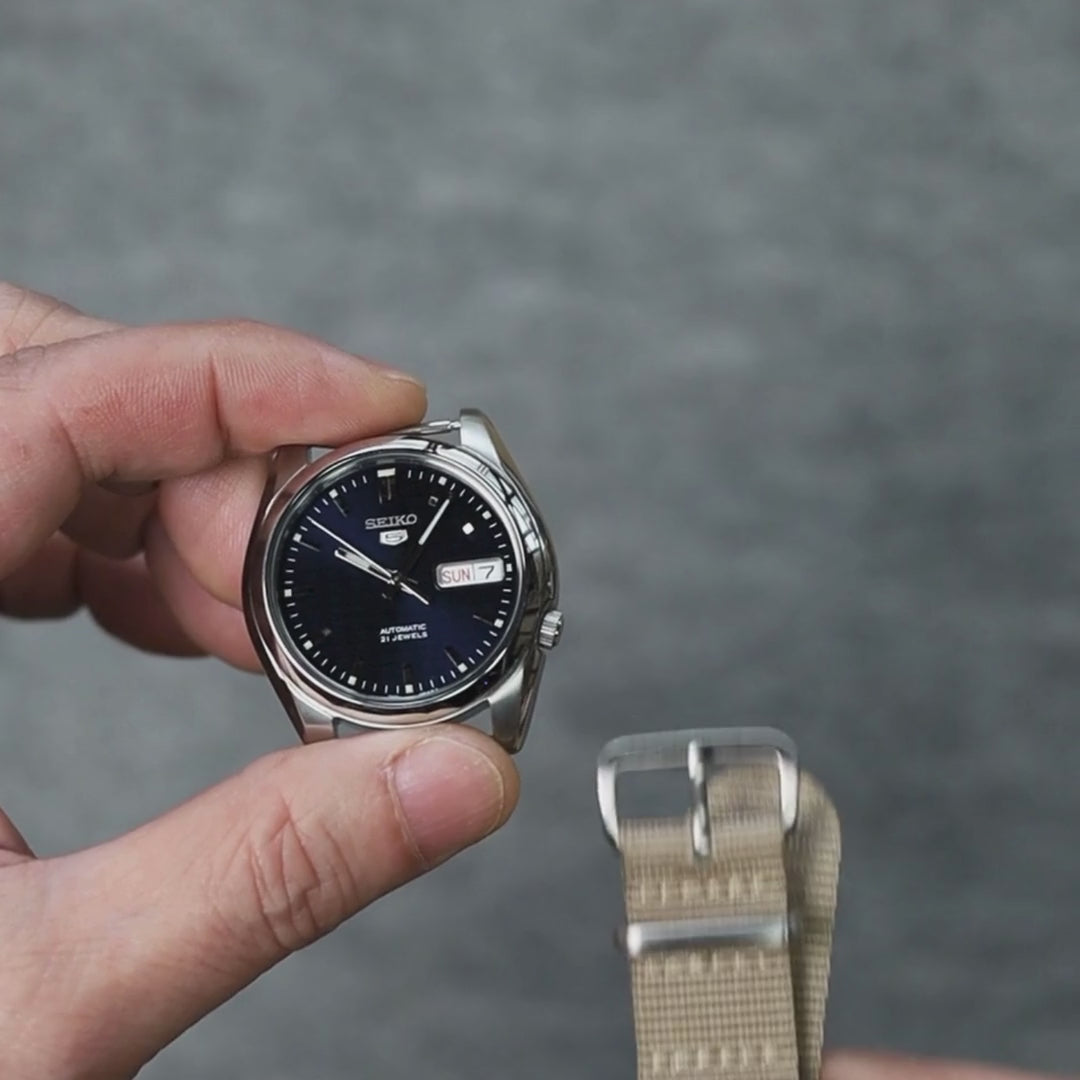 Install time+ Ballistic Nylon Military Watch Strap Beige