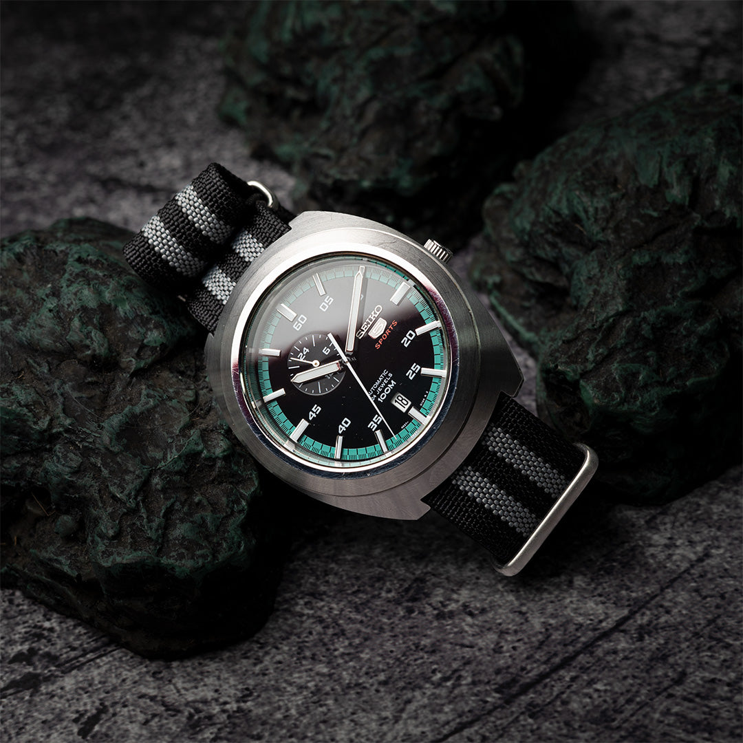 time+ Ribbed Nylon Military Watch Strap James Bond