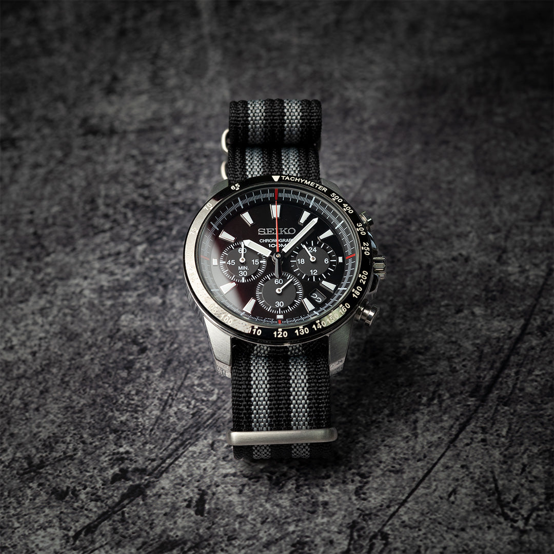 time+ Ribbed Nylon Military Watch Strap James Bond