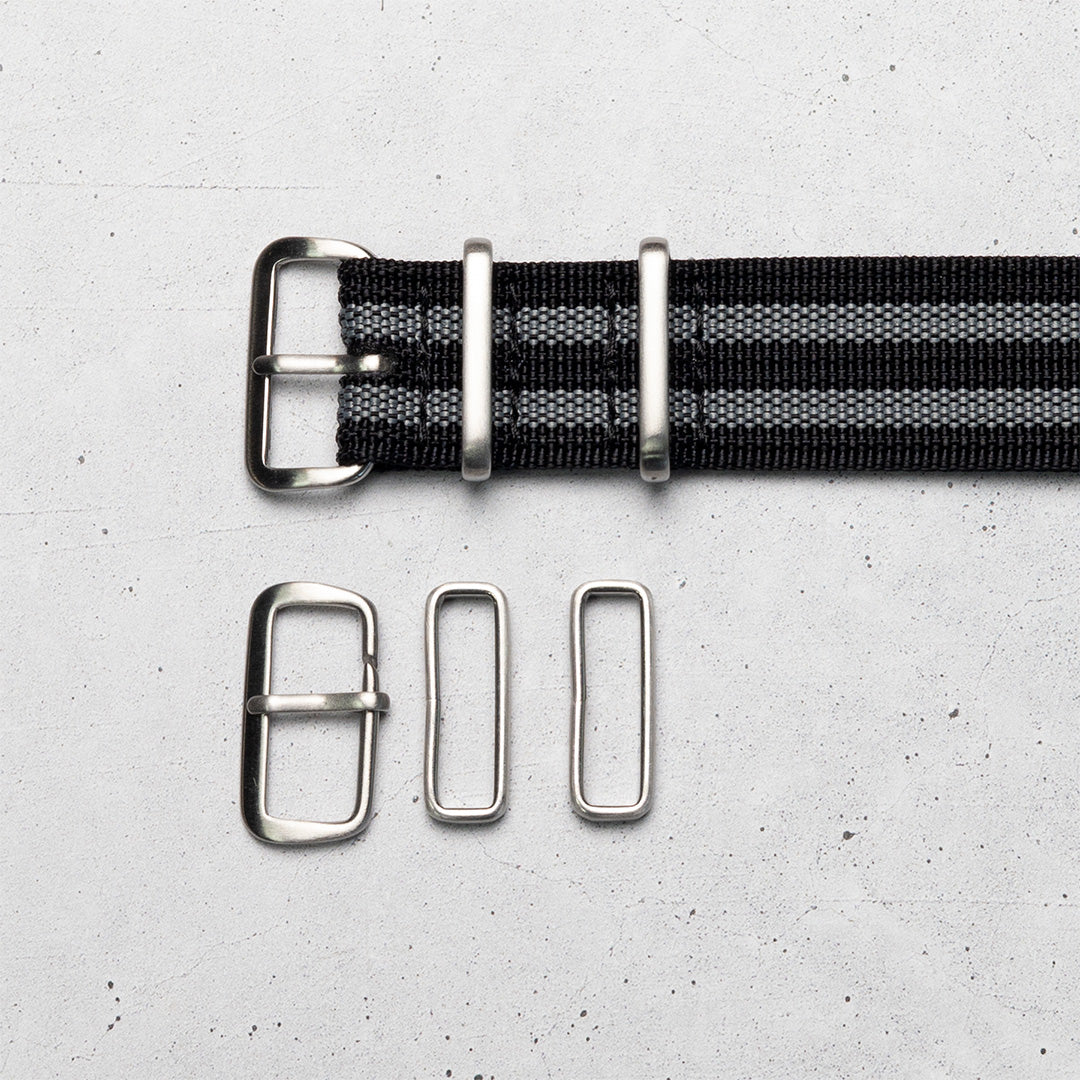 time+ Ribbed Nylon Military Watch Strap James Bond