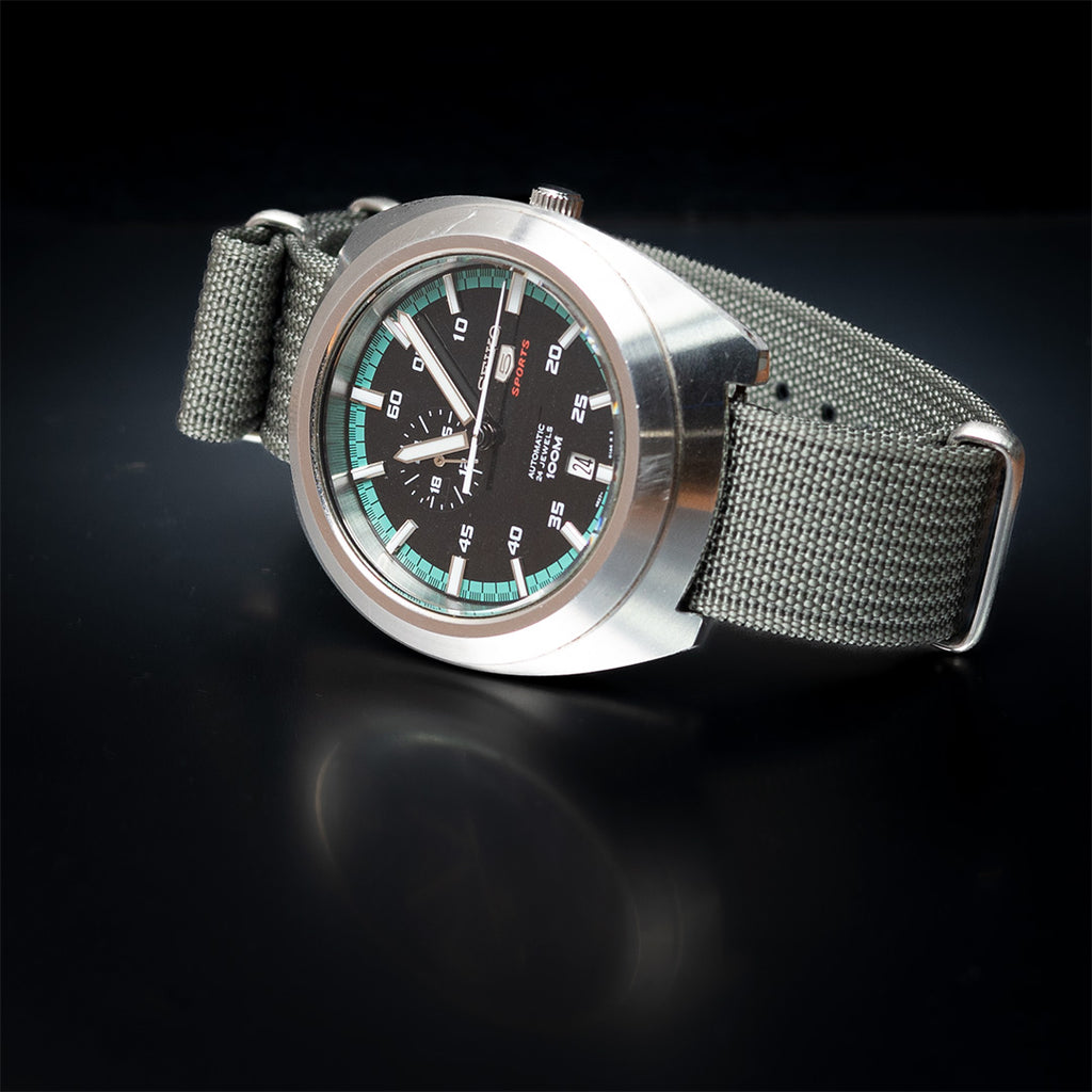 time+ リブナイロン ミリタリーストラップ 腕時計ベルト ライトグレー