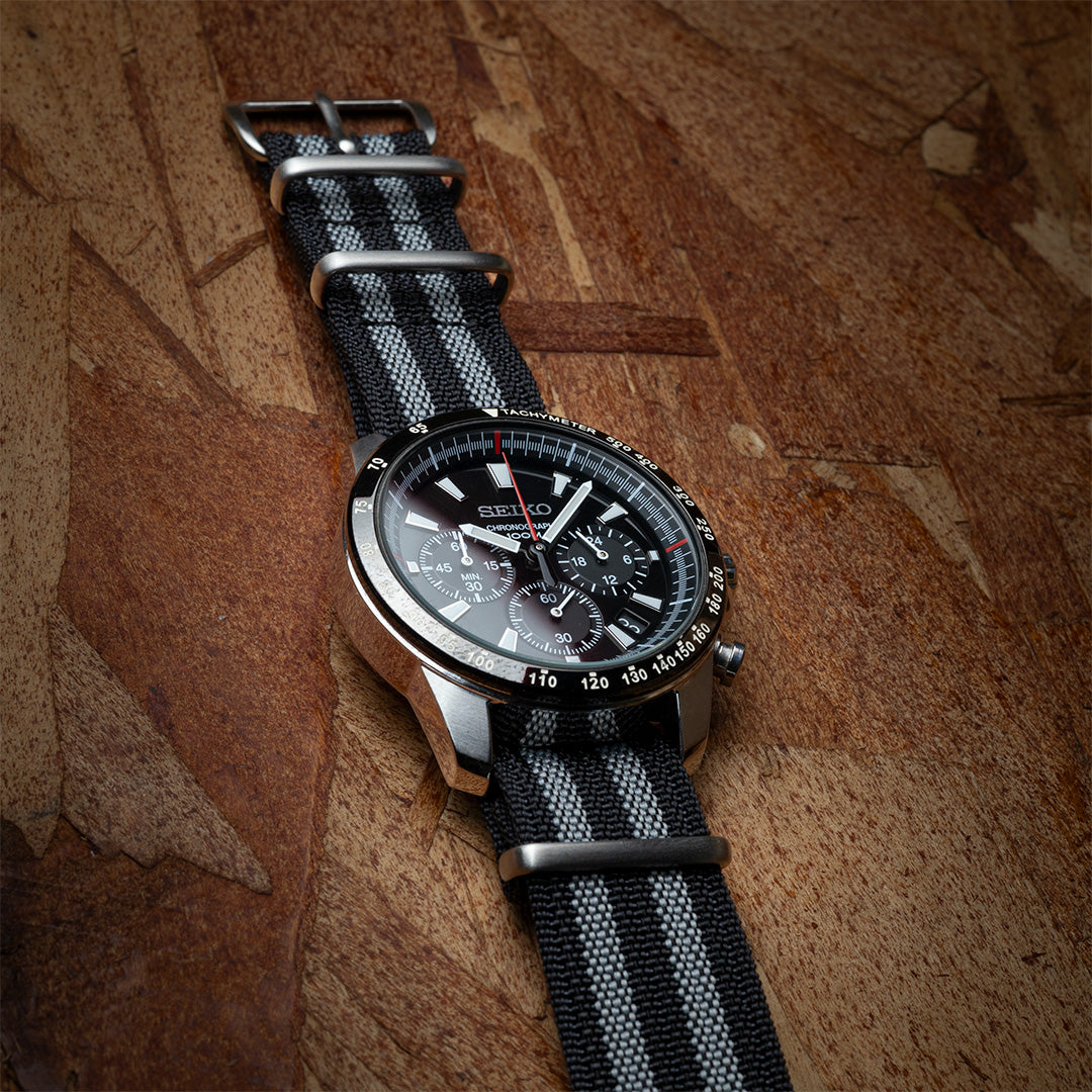 time+ Ribbed Nylon Military Watch Strap James Bond