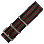 time+ Ribbed Nylon Military Watch Strap Vintage Bond