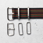 time+ Ribbed Nylon Military Watch Strap Vintage Bond