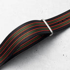 time+ Ribbed Nylon Military Watch Strap Vintage Bond