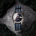 time+ Ribbed Nylon Military Watch Strap Navy Bond