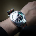time+ Ribbed Nylon Military Watch Strap Vintage Bond