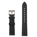 time+ Sailcloth Quick Release Watch Strap Black & White