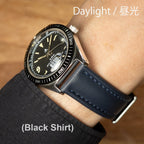 time+ Sailcloth Quick Release Watch Strap / Navy & Navy, Daylight