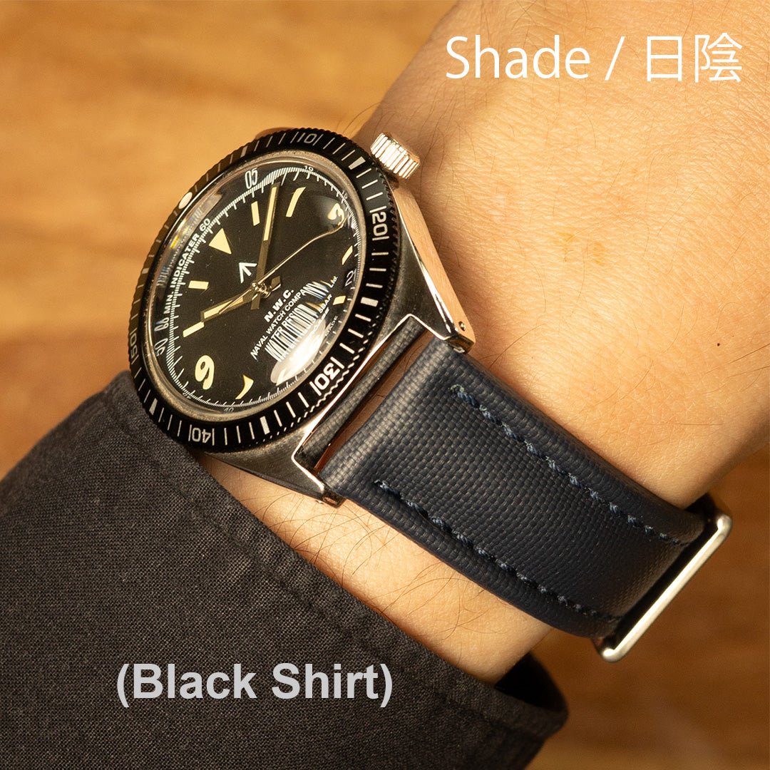 time+ Sailcloth Quick Release Watch Strap / Navy & Navy, Shade