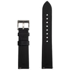 Sailcloth Quick Release Watch Strap Black & Black, Back