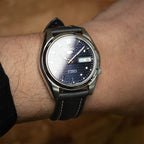 time+ Sailcloth Quick Release Watch Strap Black & White
