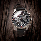 time+ Sailcloth Quick Release Watch Strap Black & White