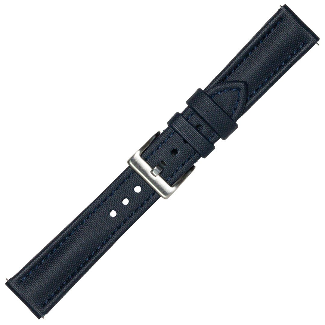 time+ Sailcloth Quick Release Watch Strap / Navy & Navy