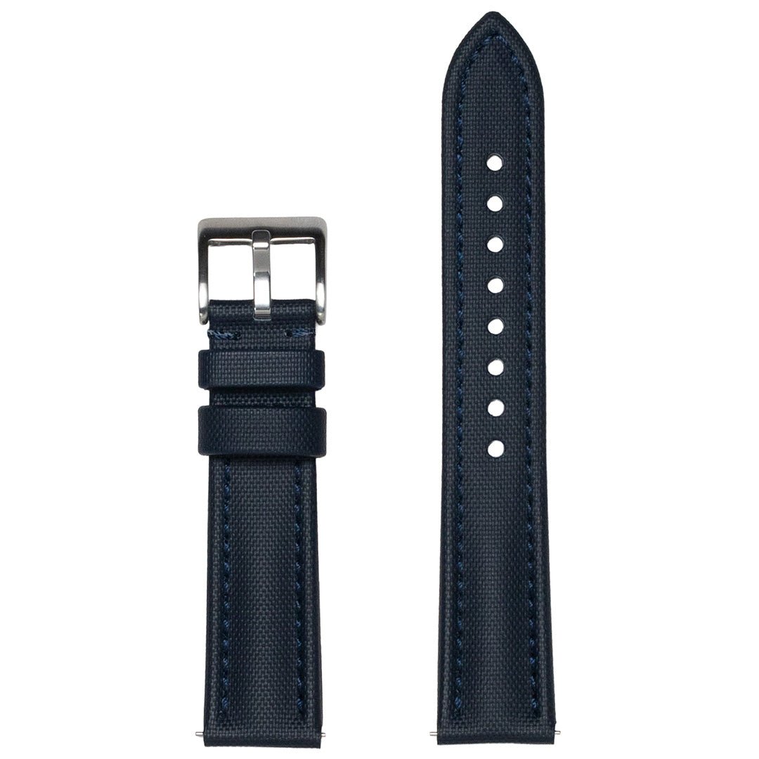 time+ Sailcloth Quick Release Watch Strap / Navy & Navy