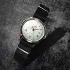 time+ Silky Seat Belt Nylon Military Watch Strap Black - Brushed